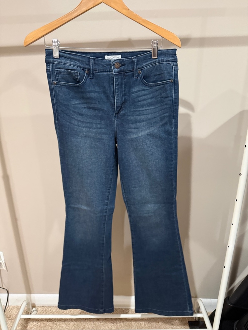 Sophia Vergara Dark Blue Flare Jeans